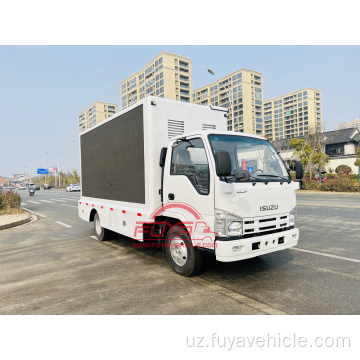 ISUZU tashqi ko&#39;rinishi LED reklama yuk mashinasi